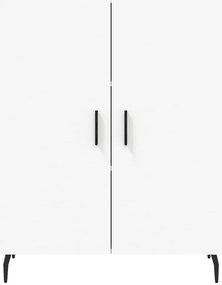 Armário alto 69,5x34x180 cm derivados de madeira branco