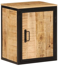 vidaXL Armário de casa de banho 40x30x50 cm mangueira maciça e ferro