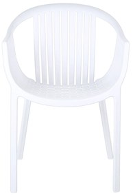 Conjunto de 4 cadeiras de jardim brancas NAPOLI Beliani