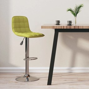 vidaXL Banco de bar tecido verde