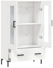 Aparador alto 69,5x31x115 cm derivados madeira branco brilhante