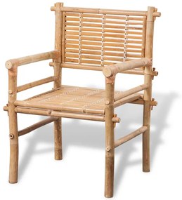 3 pcs conjunto bistrô com almofadões em bambu