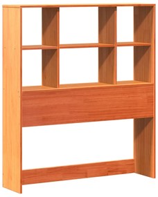 Cabeceira com arrumação 90 cm pinho maciço castanho-mel