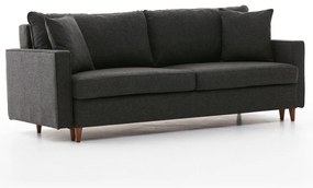 Sofá-cama de 3 Lugares Eva – Antracite – 210x82x90 cm
