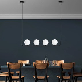 Candeeiro Chandelier Faruk – Preto – 15 cm (4 Peças)