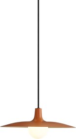 Candeeiro suspenso retro laranja para sistema de calhas monofásico - Slimline Panzi