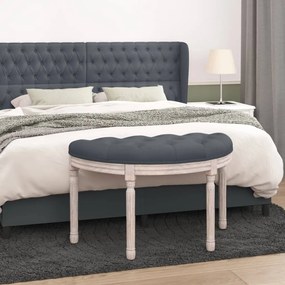 vidaXL Banco 81,5x41x49 cm veludo cinzento-escuro
