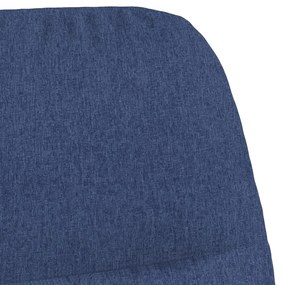 Cadeira de baloiço tecido azul