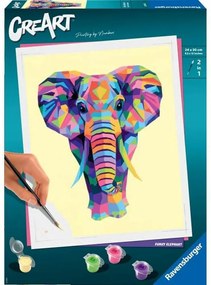 Desenhos para Pintar Ravensburger Creart Large Elephant 24 X 30 cm