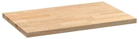 Bancada de cozinha retangular 100x63,5x4 cm carvalho maciça