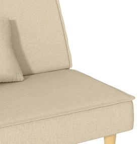 Sofá-cama tecido creme