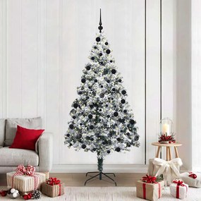 vidaXL Árvore de Natal Artificial Verde 210 cm PVC, Aço e Plástico