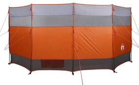 Corta-vento de campismo 366x152x152 cm impermeável laranja