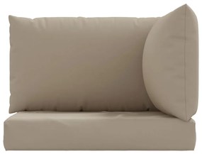 Almofadões de paletes 3 pcs tecido oxford cinza-acastanhado