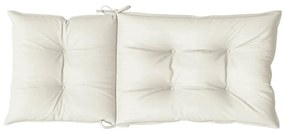 Almofadões para cadeiras altas 4 pcs mesclado tecido creme