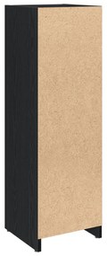 Armário de Casa de Banho vidaXL Preto Carvalho 30x30x95 cm Madeira de