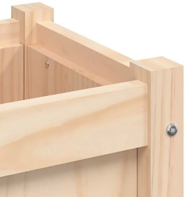Vasos/floreiras de jardim com pernas 2 pcs pinho maciço