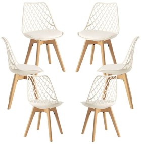 Pack 6 Cadeiras Mima - Crema