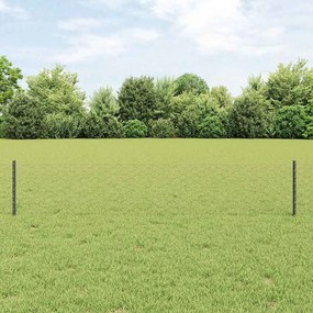 Postes de Cerca vidaXL 11 pcs Canal U Cinza 40 cm Aço