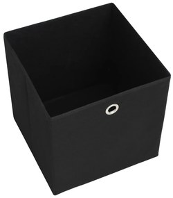 Caixas arrumação 4 pcs 28x28x28 cm tecido-não-tecido preto