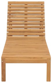 Espreguiçadeiras 2 pcs madeira de teca maciça