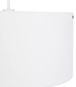 Candeeiro de suspensão moderno branco com máscara branca 50 cm - Combi 1 Moderno