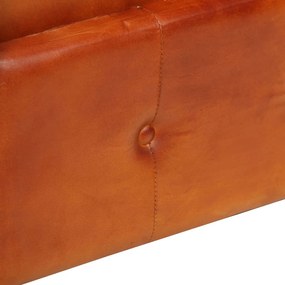 Poltrona chesterfield couro genuíno bronze