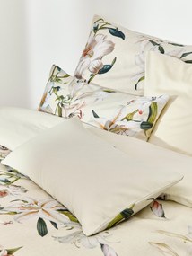 Capa de edredão em cetim de algodão com padrão floral Flori