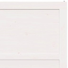 Porta de Celeiro Branca 80x208 cm Madeira Sólida de Pinho