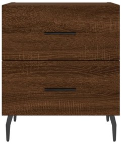 Mesa de cabeceira 2 pcs derivados de madeira carvalho castanho
