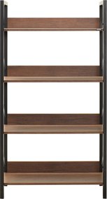 Estante "Arbor" - Nogueira - 73x136x35cm - Design Moderno