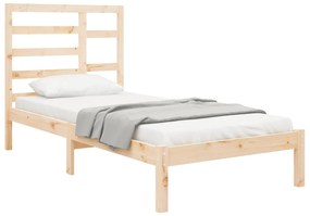 Estrutura cama pequena solteiro 75x190 cm madeira maciça