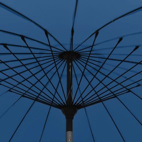 Guarda-sol de exterior c/ mastro alumínio 270 cm azul-ciano