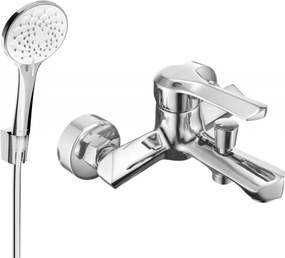 Mexen Sabre R74 bateria de banheira com conjunto de chuveiro, cromado - 7213R74-00