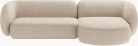Sofá de canto modular em bouclé Kate (3 lugares)
