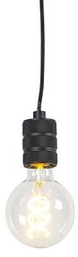 Candeeiro de suspensão moderno preto - Cavalux Moderno