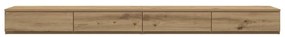Gavetas de Cama Carvalho Artesanal 200x36,5x16,5 cm Madeira Engenheira
