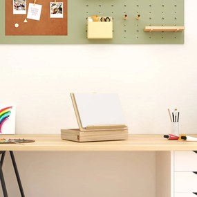 vidaXL Cavalete de mesa com gaveta 33,5x25,5x7 cm pinho maciço