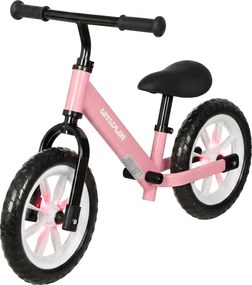 Bicicleta sem Pedais Infantil, 84 x 40 x 57 cm, Rodas Luminosas, Rosa