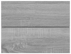 Mesa cabeceira 2 pcs 40x30x30 cm derivados madeira cinza sonoma