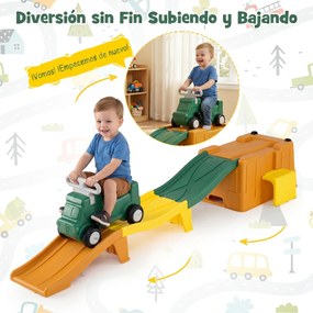 Conjunto de Pista de Montanha-Russa Infantil, 235 x 61 x 36 cm, Com Caixa de Arrumação Integrada, Cor 2