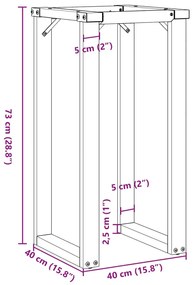 Pernas para mesa de jantar estrutura em O aço