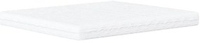 Cama com colchão 180x200 cm couro artificial preto