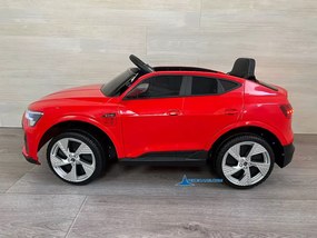 Carro eletrico crianças Audi E-TRON Quattro Sportback Ecrã MP4 12V 2.4G Vermelho