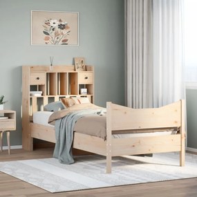 vidaXL Cama sem colchão 90x190 cm madeira de pinho maciça