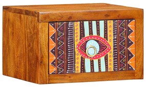 vidaXL Mesas de Cabeceira Marrom, multicolorido 35 x 30 x 22 cm