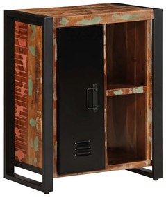 vidaXL Aparador multicor 55x35x70 cm madeira maciça recuperada