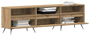 Cabide de TV Carvalho Artisan 150x30x44,5 cm Madeira de Engenharia