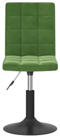Cadeiras de jantar giratorias 2 pcs veludo verde-escuro