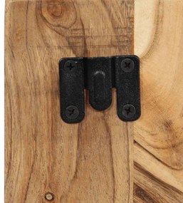 Mesa de cabeceira 50x27x50 cm madeira de acácia maciça